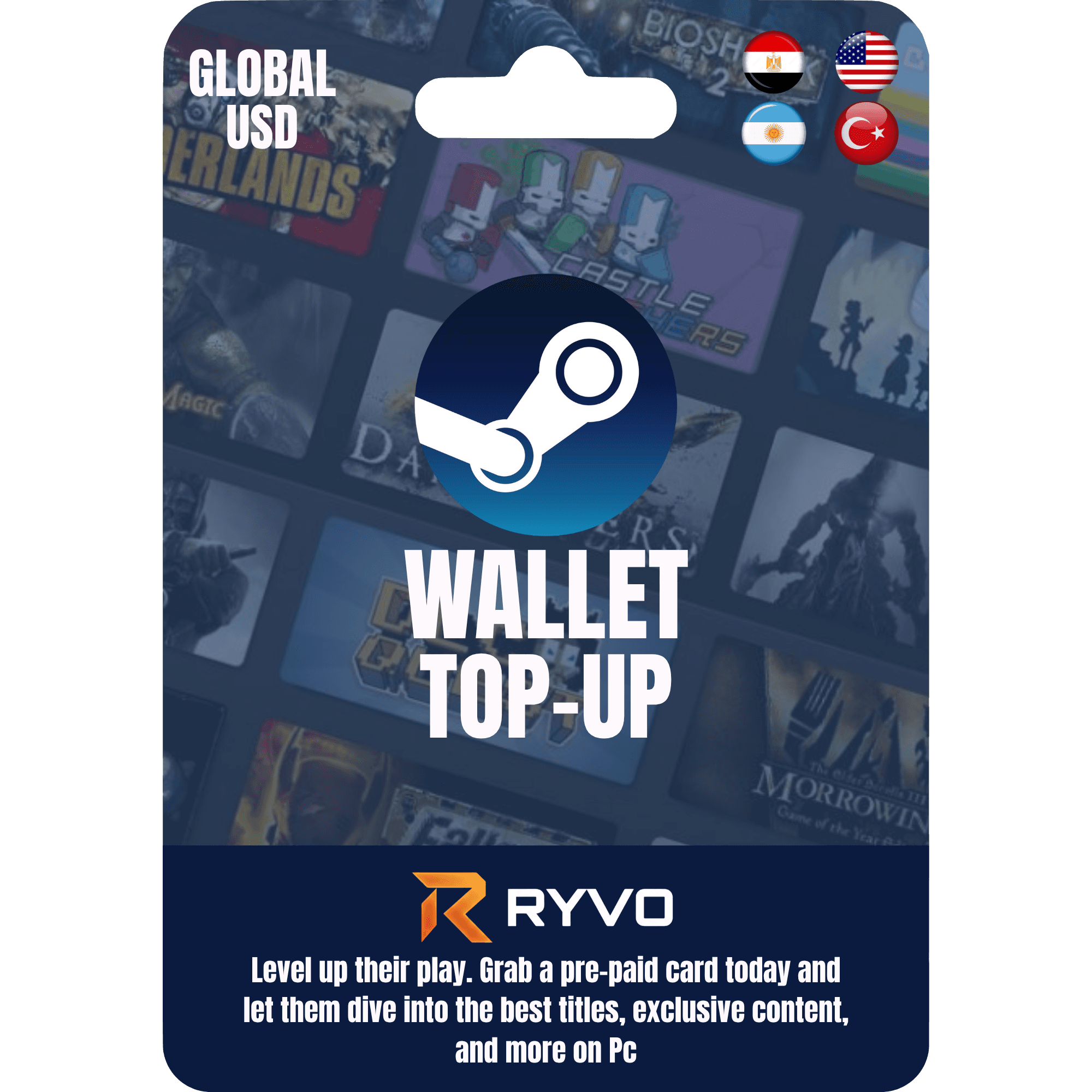 Steam Wallet Code (GLOBAL USD) cover art