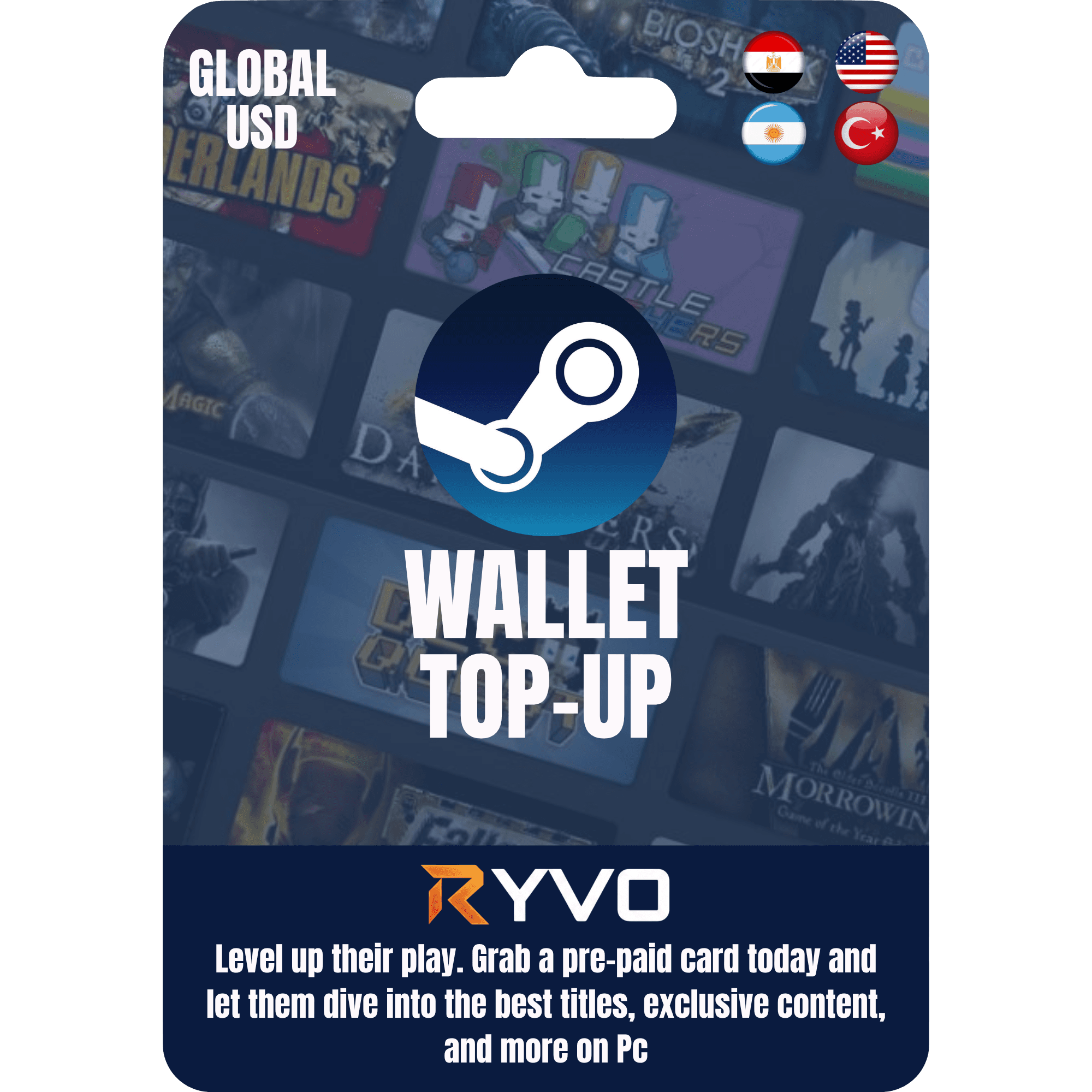 Steam Wallet Code (GLOBAL USD) cover art